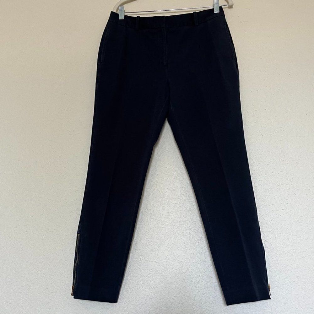 DKNY Women's Dark Blue Skinny Elastic Pants zipper at the Bottom size 6